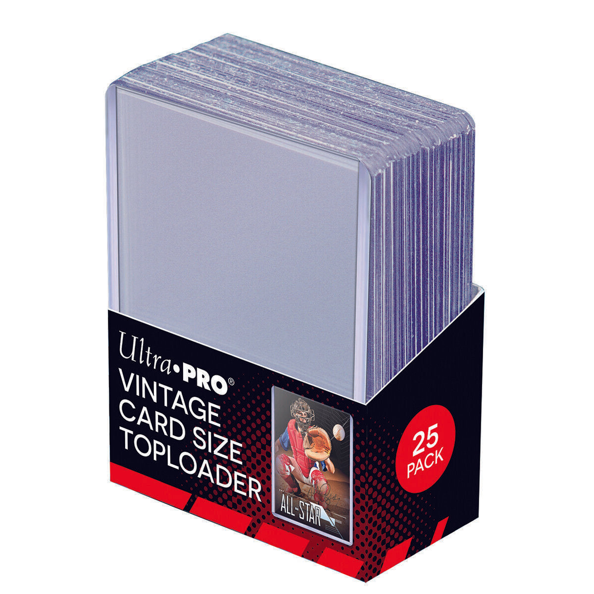 Ultra-Pro Vintage Size Topload Trading Card Holders 2 5/8" x 3 3/4" (25 count)