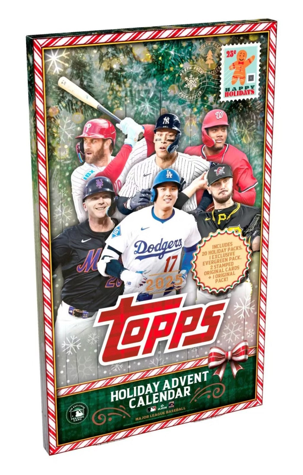 2025 Topps Baseball Sealed Holiday Advent Calendar