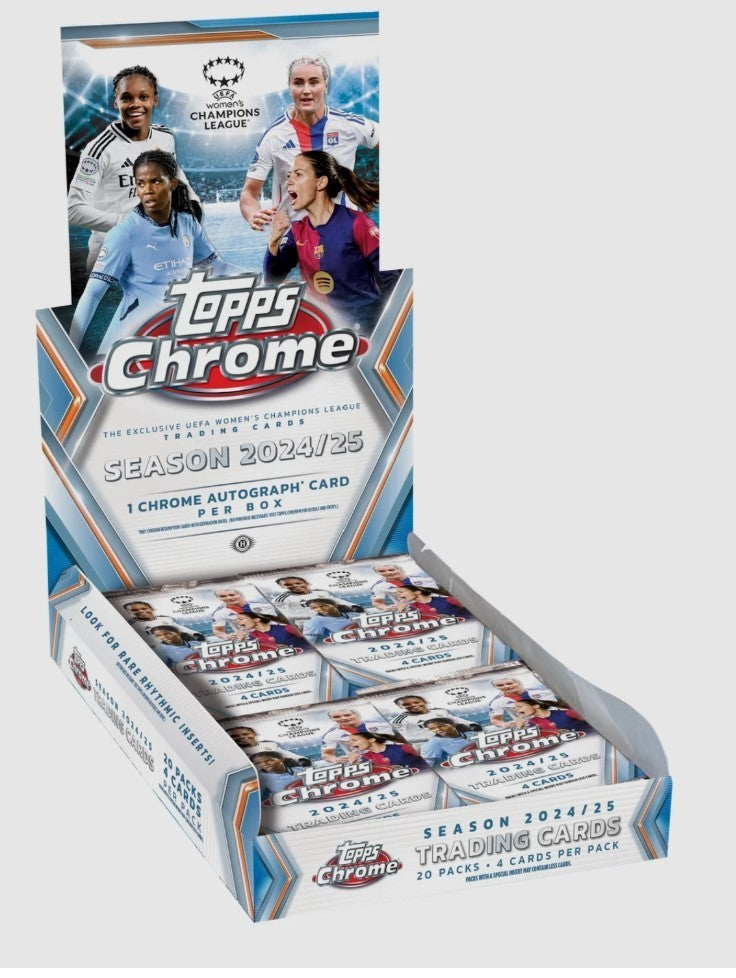 2024-25 Topps Chrome UEFA Women's Champions League Hobby Box