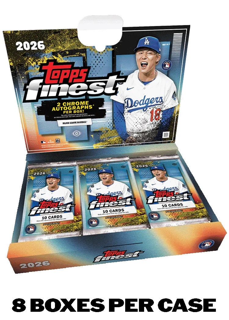 2026 Topps Finest Baseball Hobby 8 Box SEALED CASE