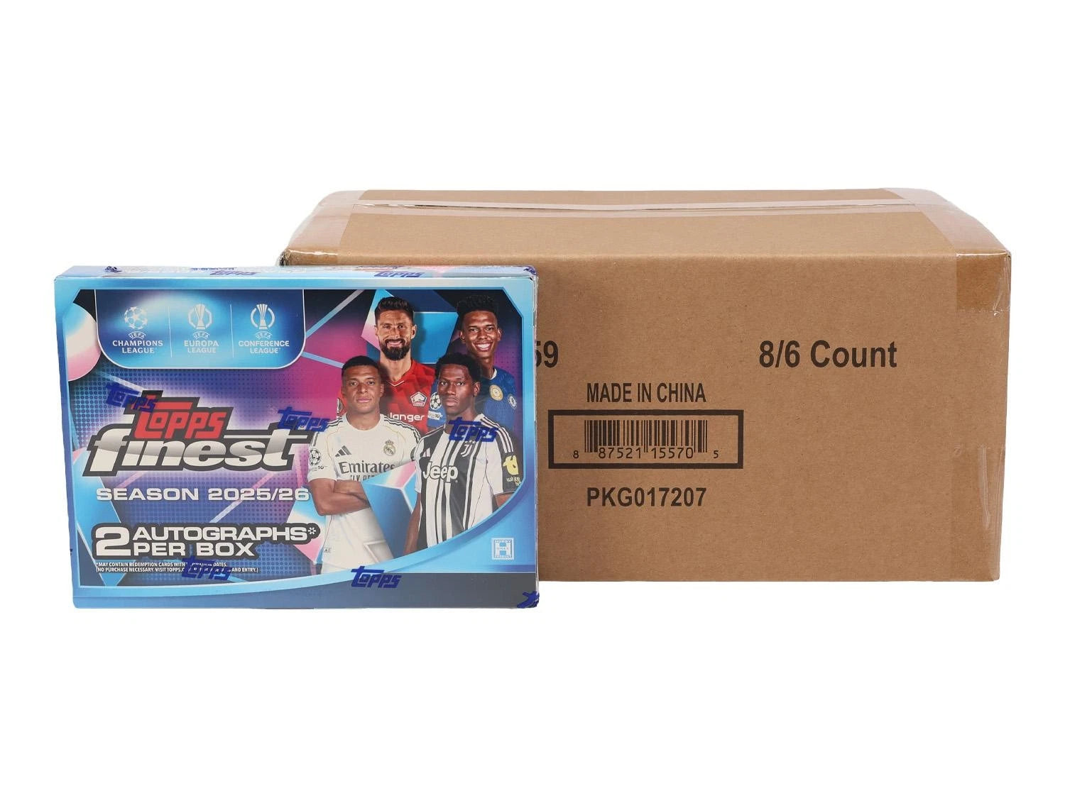 2025-26 Topps UEFA Club Competitions Finest Soccer Hobby Case (8 box)