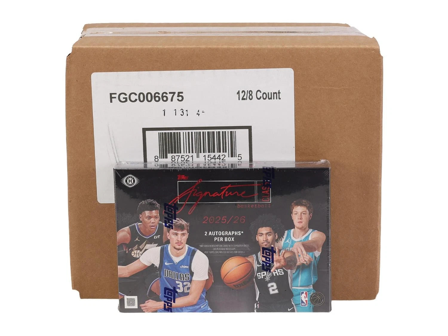 2025-26 Topps Signature Class Basketball Hobby Case (12 boxes)