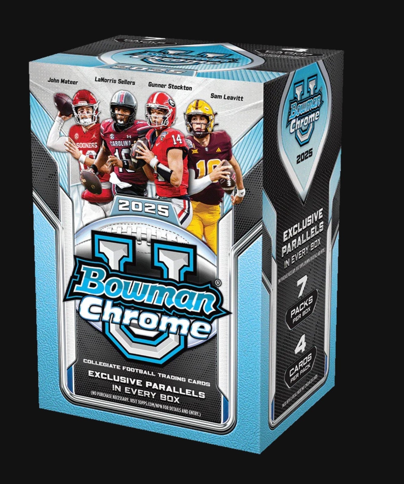 2025 Bowman Chrome University Football Value Blaster Box