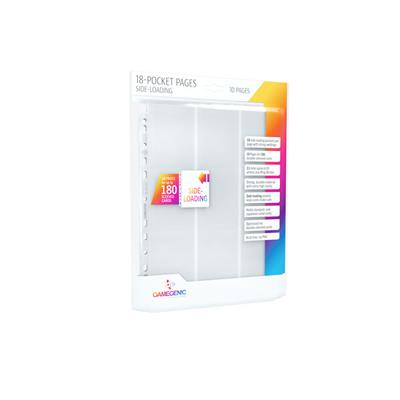 Sideloading 18-pocket pages: 10 pages WHITE