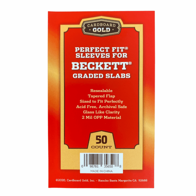 Cardboard Gold - Perfect Fit Beckett Graded Card Sleeves